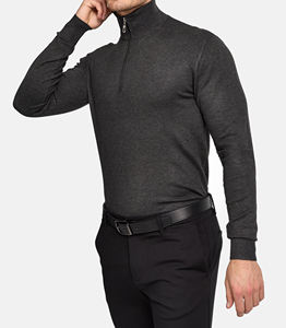 Sweatshirts en molleton de coton pour hommes de haute qualité 100% coton Design décontracté zippé avec motif solide ou imprimé pour l'hiver - Product Image 3