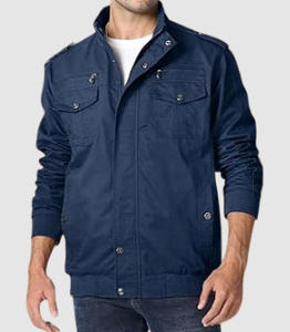 Chaqueta de Lona, Chaqueta de Motociclista, Chaqueta de Lona de Algodón a la Moda para Hombre - Product Image 1