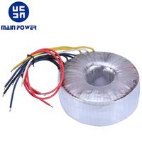 Amplificateur de puissance audio Transformateur toriodal 1W-10000W 100-240VAC Entrée 98% Efficacité Fil de cuivre