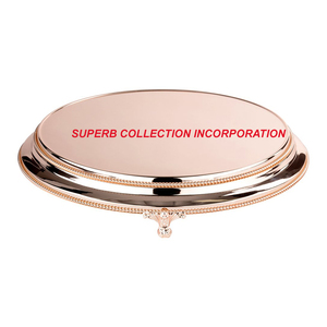 ที่วางเค้กสีโรสโกลด์ทรงกลม - Product Image 2