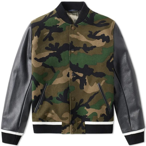 CUSTOM LOGO <b>CAMO</b> <b>JACKET</b> <b>MEN</b> HOMBRE CHAQUETA VARSITY/LETTERMAN VARISTY BASEBALL and FOOTBALL CUSTOMIZED <b>JACKET</b> - Product Image 3