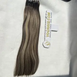 Easy To Apply Vietnamese Weft Products Having Different Colors Samples To Try Get Free Wig Bags