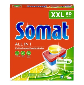 Compra al por Mayor de Pastillas para Lavavajillas Somat Todo en 1 XXL, 60 Unidades - Product Image 2
