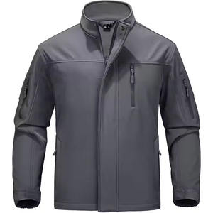 Veste Softshell Polaire Homme Personnalisée d'Usine en Gros, Col Montant, Imperméable, Respirante, Brodé, pour Randonnée en Plein Air - Product Image 4