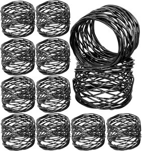 ห่วงรัดผ้าเช็ดปากทำจากโลหะผสมเหล็กอันน่ามองสำหรับการสังสรรค์ในครอบครัวและของตกแต่งงานปาร์ตี้โต๊ะที่ยอดเยี่ยมเน้นความโดดเด่นสำหรับโต๊ะอาหาร - Product Image 6