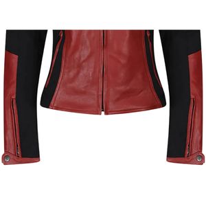 Chaqueta de Motociclista de Cuero de Oveja Genuino Hecha a Medida de Primera Calidad para Mujer, Ecológica, Calefactable, Resistente al Viento, Lista para el Invierno - Product Image 5