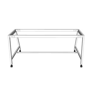 Mesa de Conferencia de Diseño Industrial de 180x80cm con Patas Móviles de Acero con Recubrimiento en Polvo CFOS008 - Product Image 3