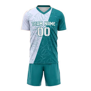 Outdoor Team Training Crew Neck Uniform for Adults Automated Cutting Soccer Jersey & Tops 100% Polyester Quick Dry Breathable - Product Image 3