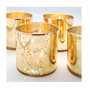 Portavelas de Vidrio Personalizado Ecológico con Diseño de Coral Plateado para Aromaterapia e Iluminación Diwali, Decoración Moderna y Elegante para el Hogar - Product Image 1