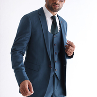Ensemble de costume léger pour homme, pantalon et veste, couleurs et tailles personnalisables, devant plissé, tissu peigné respirant et anti-rétrécissement