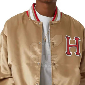 Prix de gros Veste d'hiver en satin de haute qualité pour hommes Col montant Logo frontal Fabriqué au Pakistan Service OEM - Product Image 6