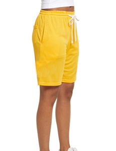 Pantalones cortos de malla transpirables para mujer, cómodos, informales, para la playa, con cordón - Product Image 2