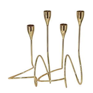 Candelabro de Metal de la Mejor Calidad, Hecho a Mano, Diseño Moderno, Personalizable, para Cumpleaños, Navidad, Pascua, Decoración del Hogar - Product Image 1