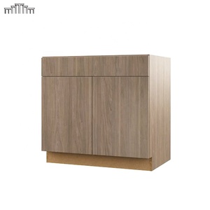 Gabinetes de cocina modernos, puerta de losa de melamina/laca europea, gabinetes bajos de cocina de madera contrachapada, mueble de cocina con cajón y puerta - Product Image 5