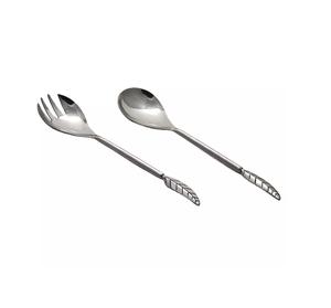Stainless Steel <b>Salad</b> <b>Server</b> Luxury <b>Salad</b> <b>Server</b> for Serving the <b>Salad</b> New Design Cutlery Set New Metal Flatware Spoon and Fork - Product Image 1