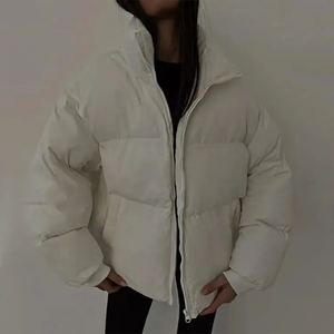 Chaqueta Impermeable de Lona con Capucha y Logotipo Frontal para Hombre y Mujer, Diseño Casual de Invierno, Tejido de 480g - Product Image 5