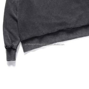 Sudadera de lana de cuello redondo para hombre barata, venta al por mayor, superventas, Color sólido, manga larga, logotipo personalizado, sudaderas básicas para hombre - Product Image 5