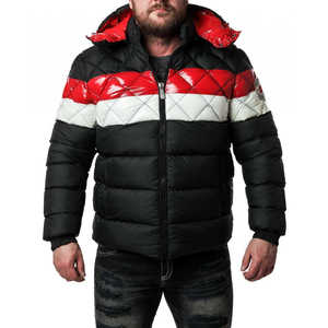 Venta caliente 2025 Diseño de logotipo personalizado Chaqueta de burbuja de tendencia para hombres con bolsillos de dos lados de gran tamaño en dos colores - Product Image 4