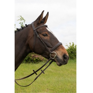 Construisez une bride confort noire avec muserolle Flash Bride Western Full Horse Bridle en cuir - Product Image 1