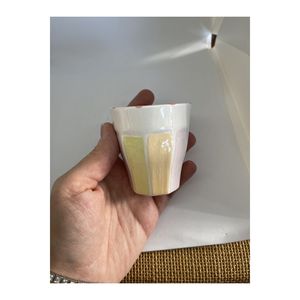 Colori pastello modello retrò fatto a mano tazza di caffè turco tazza di caffè espresso