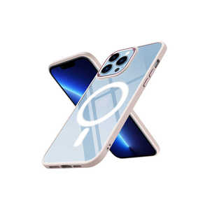 Coque en silicone Netzy Luxury rose clair chromé pour iPhone 12 Pro compatible MagSafe, chargement sans fil, antichoc, dos givré - Product Image 1