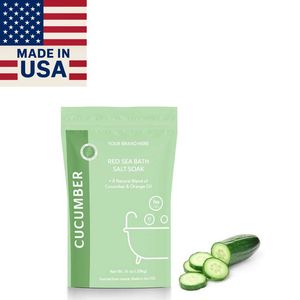 Aromasong Int. fabriqué aux États-Unis Sels de Bain Bio du Golfe Rouge à Faible MOQ, Poudre de Bain Rafraîchissante et Revitalisante au Concombre pour Votre Bain Relaxant - Product Image 2
