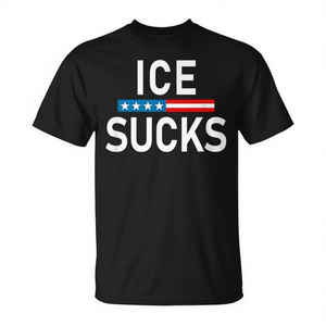T-shirt per supportatori degli immigranti Ice Sucks - Design promozionale - Product Image 2