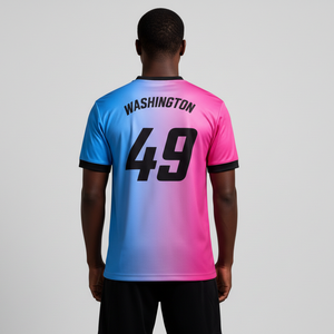 Uniforme de football pour homme, taille adulte, coupe régulière, confortable et respirant, 100% polyester, sublimation, design personnalisable - Product Image 2