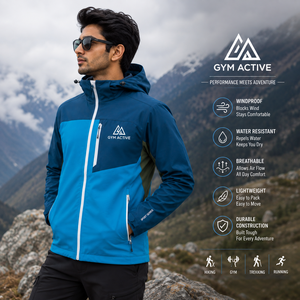 Men's Winter Outdoor Breathable Softshell <b>Jacket</b> <b>Waterproof</b> Windproof Hooded Hiking Lightweight Sports Polyester/Cotton - Product Image 5