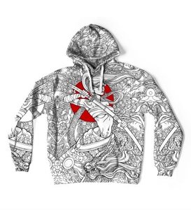 Sudadera con capucha con estampado de poliéster y algodón de alta calidad para hombre Sudadera con capucha térmica de invierno OEM personalizable para cantidad de bricolaje - Product Image 4