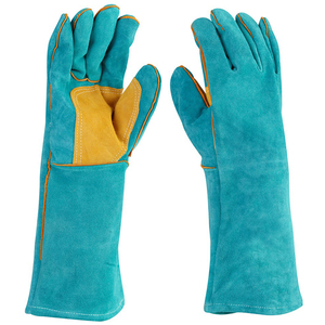 Precio de fábrica, guantes de cuero duraderos de alta calidad hechos a medida, soldadura larga, desgaste a alta temperatura - Product Image 1