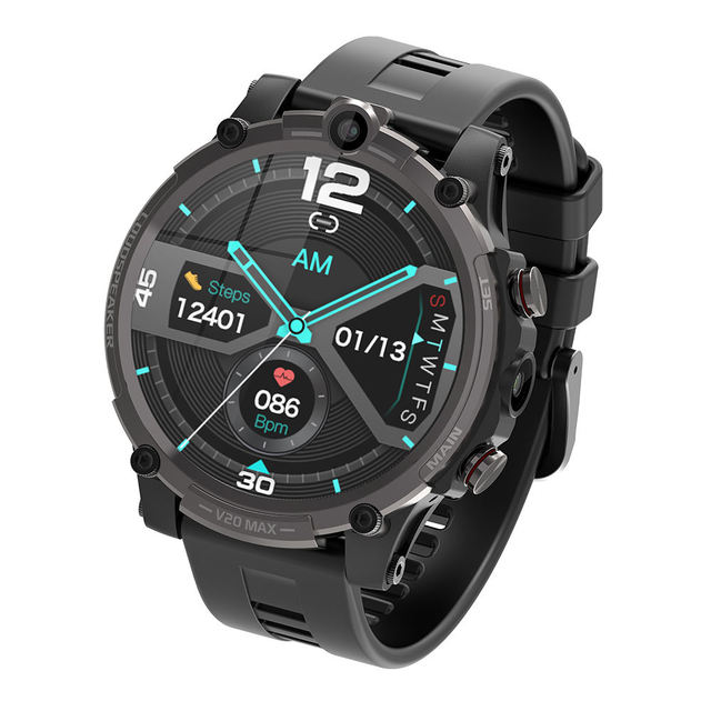V20 Max Android Smartwatch Men Call Phone 1.6inch Screen 400*400 IP67 Waterproof Sports GPS 4GB Smart Watch 2023