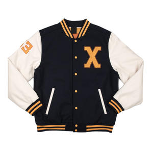 Veste universitaire élégante avec impression de logo personnalisé broderie personnalisée style collège OEM approvisionnement direct du fabricant en usine - Product Image 1