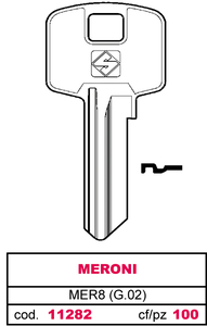 Chiave Asc Mer8 (g.Vac 4) Meroni - Product Image 1