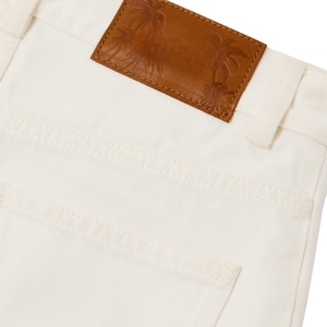 Short chaud en jean blanc pour femme respirant taille haute coupe ajustée Denim décontracté fermeture à la taille USA Sexy court pour un usage quotidien - Product Image 6