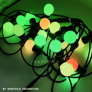 DMX có thể điều khiển <span class=keywords><strong>RGB</strong></span>/RGBW IC <span class=keywords><strong>LED</strong></span> Festoon chuỗi ánh sáng IP65 không thấm nước ngoài trời nhiều màu chuỗi đèn cho cây giáng sinh đám cưới - Product Image 4