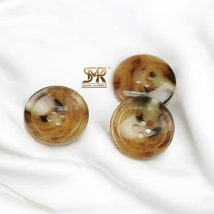 Boutons de veste élégants, vintage, de luxe, haut de gamme, en corne de buffle naturelle, polis, à dos plat, lavables, pour costumes de cérémonie - Product Image 5