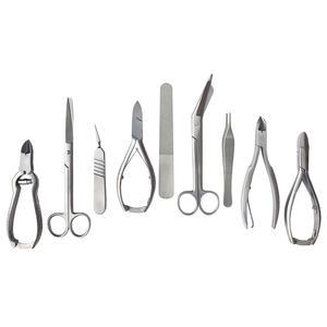 Nouveauté 2024 Ensemble d'instruments de soin des ongles de haute qualité de 9 pièces Instruments de podologie manuels en acier inoxydable - Product Image 1