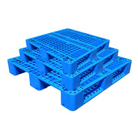 Paletas de Plástico Reciclado Ventiladas de Alta Resistencia Personalizadas, Ecológicas, Duraderas, de Una Sola Cara, Entrada de 4 Vías, Tipo 4, Carga Estática Competitiva
