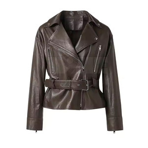 Oem Service Chaquetas de cuero para mujer Último diseño Chaquetas de cuero para mujer Low Moq Chaquetas de cuero para mujer - Product Image 1