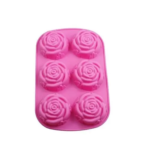 OEM Private Label Rose Shape Soap Making Mould 70gm Customized Silicone Rose Soap Mould Supply From India