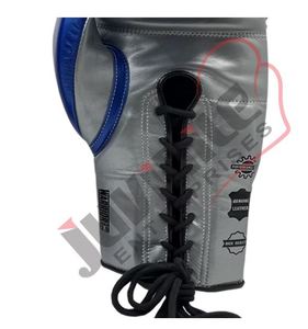 Guantes de Boxeo de Alta Calidad, Bicolor, Metálicos, de Cuero Vacuno, con Cordones, Guantes de Boxeo de Alta Calidad para Sparring de Kickboxing - Product Image 6