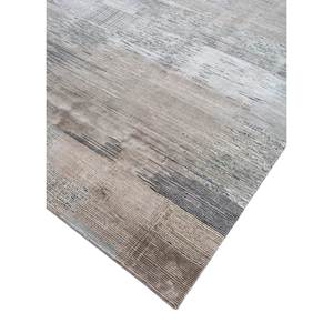 Alfombra Kavi Gris y Negra Anudada a Mano de Lana y Seda de Bambú con Patrón Abstracto Afterglow para Uso Doméstico Eskm-15 - Product Image 2
