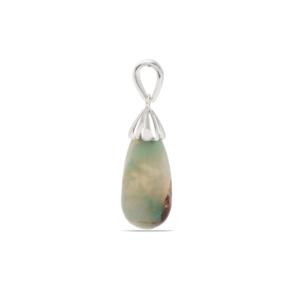 Pendentif Aquaprase en argent sterling plaqué rhodium 14 carats - Product Image 3