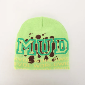 Gorro Unisex Ajustable 100% Acrílico Hecho a Mano con Forro de Satén, Tejido Jacquard y Estilo de Letras Personalizables - Product Image 1