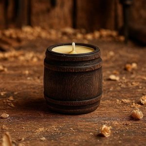 Porte-bougie en bois de style moderne, support à bougie décoratif minimaliste pour la décoration de la chambre à coucher et du salon - Product Image 5