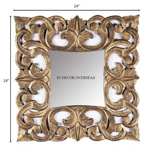 กระจกติดผนังสำหรับตกแต่งภายในบ้านกรอบดีไซน์โบราณเคลือบด้วยผงสีขาวรูปร่างไม่สม่ำเสมอ - Product Image 6