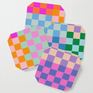 Promoción personalizada de alta calidad Posavasos de madera de acacia Varios diseños con impresión de esmalte Color natural Juego de 4 piezas - Product Image 1