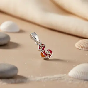 Women's Religious 925 Silver Enamel <b>Number</b> 5 Pendant Diamond 14K <b>Gold</b> Rose <b>Gold</b> Platinum Rhodium <b>Gold</b> Platinum Rose <b>Gold</b> Rhodium - Product Image 2