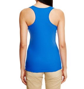 Débardeur unisexe doux et décontracté de haute qualité Logo personnalisable Débardeur en coton bleu à bas prix pour femmes et hommes - Product Image 3